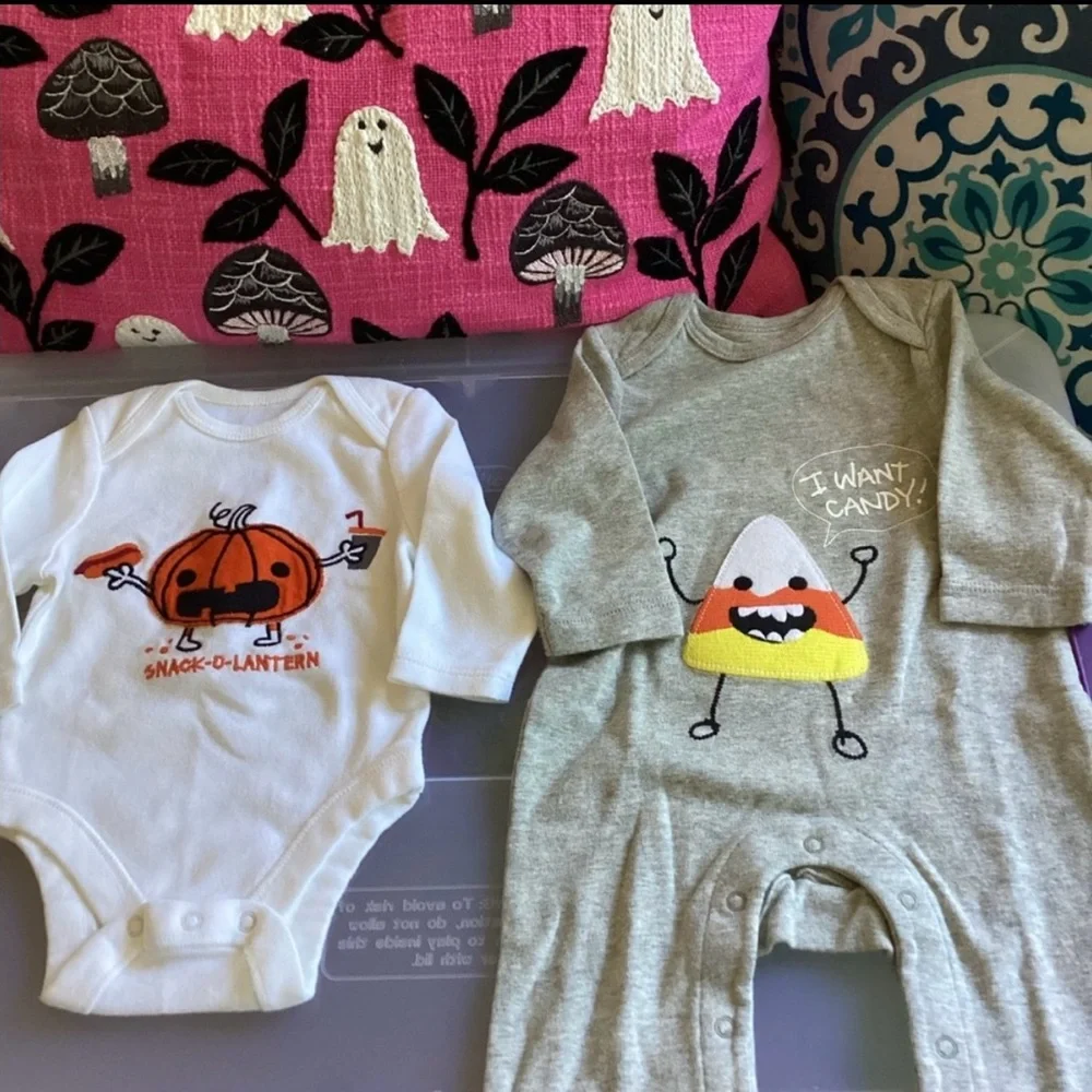 Halloween Onsies 0-3 Months Baby NWOT Old Navy